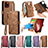 Leather Case Stands Flip Cover Holder S05D for Apple iPhone 14 Pro