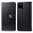 Leather Case Stands Flip Cover Holder S05D for Google Pixel 5 XL 5G Black