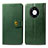 Leather Case Stands Flip Cover Holder S05D for Huawei Mate 40 Pro Green