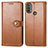 Leather Case Stands Flip Cover Holder S05D for Motorola Moto E20