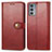 Leather Case Stands Flip Cover Holder S05D for Motorola Moto Edge 20 5G