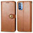 Leather Case Stands Flip Cover Holder S05D for Motorola Moto G41