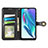 Leather Case Stands Flip Cover Holder S05D for Motorola Moto G50 5G