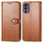 Leather Case Stands Flip Cover Holder S05D for Motorola Moto G62 5G