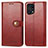 Leather Case Stands Flip Cover Holder S05D for Oppo Find X5 5G Red