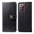 Leather Case Stands Flip Cover Holder S05D for Samsung Galaxy Note 20 Ultra 5G Black