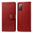 Leather Case Stands Flip Cover Holder S05D for Samsung Galaxy S20 FE (2022) 5G Red