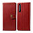 Leather Case Stands Flip Cover Holder S05D for Sony Xperia 1 II Red