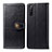 Leather Case Stands Flip Cover Holder S05D for Sony Xperia 10 III Black