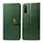 Leather Case Stands Flip Cover Holder S05D for Sony Xperia 10 III Green