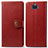 Leather Case Stands Flip Cover Holder S05D for Sony Xperia 8 Lite Red