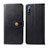 Leather Case Stands Flip Cover Holder S05D for Sony Xperia L4 Black