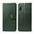 Leather Case Stands Flip Cover Holder S05D for Sony Xperia L4 Green