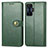 Leather Case Stands Flip Cover Holder S05D for Xiaomi Poco F4 GT 5G Green