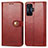 Leather Case Stands Flip Cover Holder S05D for Xiaomi Poco F4 GT 5G Red