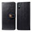 Leather Case Stands Flip Cover Holder S05D for Xiaomi Redmi 9A Black