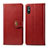 Leather Case Stands Flip Cover Holder S05D for Xiaomi Redmi 9A Red