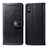 Leather Case Stands Flip Cover Holder S05D for Xiaomi Redmi 9AT Black