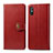 Leather Case Stands Flip Cover Holder S05D for Xiaomi Redmi 9AT Red