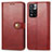 Leather Case Stands Flip Cover Holder S05D for Xiaomi Redmi Note 11 Pro+ Plus 5G Red