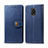 Leather Case Stands Flip Cover Holder S05D for Xiaomi Redmi Note 9 Pro Max Blue