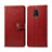 Leather Case Stands Flip Cover Holder S05D for Xiaomi Redmi Note 9 Pro Max Red