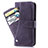 Leather Case Stands Flip Cover Holder S06D for Samsung Galaxy S20 Purple