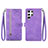 Leather Case Stands Flip Cover Holder S06D for Samsung Galaxy S22 Ultra 5G
