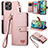 Leather Case Stands Flip Cover Holder S07D for Apple iPhone 13 Pro