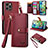 Leather Case Stands Flip Cover Holder S07D for Apple iPhone 13 Pro