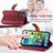 Leather Case Stands Flip Cover Holder S07D for Apple iPhone 13 Pro