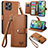 Leather Case Stands Flip Cover Holder S07D for Apple iPhone 13 Pro Max