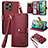 Leather Case Stands Flip Cover Holder S07D for Apple iPhone 13 Pro Max