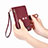 Leather Case Stands Flip Cover Holder S07D for Apple iPhone 14 Pro Max