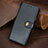 Leather Case Stands Flip Cover Holder S07D for Google Pixel 5 XL 5G Black