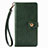 Leather Case Stands Flip Cover Holder S07D for Xiaomi Poco X3 Pro Green