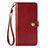 Leather Case Stands Flip Cover Holder S07D for Xiaomi Poco X3 Pro Red