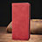 Leather Case Stands Flip Cover Holder S08D for Xiaomi Redmi 9T 4G Red