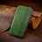 Leather Case Stands Flip Cover Holder S09D for Huawei Y7p Green