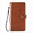 Leather Case Stands Flip Cover Holder S09D for Samsung Galaxy S22 5G