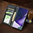 Leather Case Stands Flip Cover Holder S09D for Samsung Galaxy S22 Ultra 5G