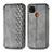 Leather Case Stands Flip Cover Holder S09D for Xiaomi Redmi 10A 4G Gray