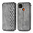 Leather Case Stands Flip Cover Holder S09D for Xiaomi Redmi 9C Gray