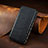 Leather Case Stands Flip Cover Holder S10D for Google Pixel 4a Black