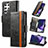 Leather Case Stands Flip Cover Holder S10D for Samsung Galaxy S21 Ultra 5G