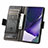 Leather Case Stands Flip Cover Holder S10D for Samsung Galaxy S23 Ultra 5G