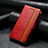 Leather Case Stands Flip Cover Holder S10D for Xiaomi Redmi A1 Red