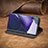 Leather Case Stands Flip Cover Holder S12D for Samsung Galaxy S22 Ultra 5G