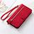 Leather Case Stands Flip Cover Holder S14D for Nokia G100 Red