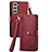Leather Case Stands Flip Cover Holder S15D for Samsung Galaxy S23 5G